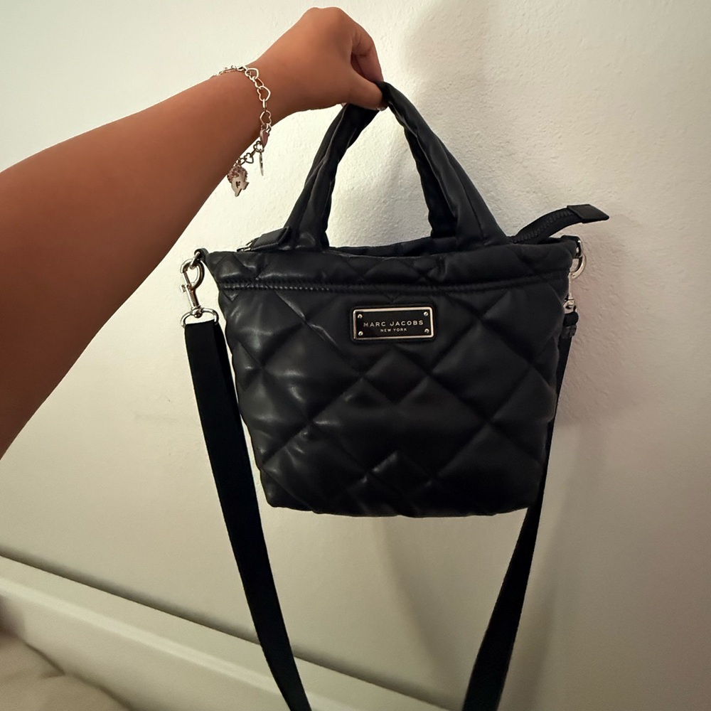 Marc Jacobs Black Quilted Crossbody Bag